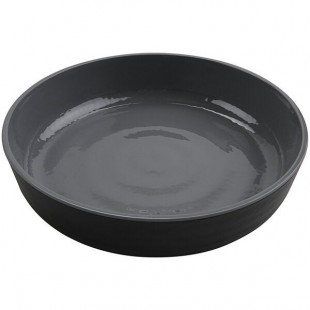 GET Roca Glazed 42 oz. Gray Melamine Low Street Bowl - 12/Case GET Roca Glazed 42 oz. Gray Melamine Low Street Bowl - 12/Case