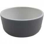 GET Roca Glazed 42 oz. Gray Melamine Low Street Bowl - 12/Case