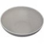 GET B-330-DVG Pottery Market 5.5 Qt. Glazed Gray Melamine Bowl with White Trim - 3/Case