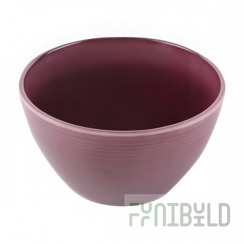 Elite Global Solutions Maya 15 oz. Purple Reactive Glaze Round Melamine Bowl - 6/Case