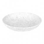 Elite Global Solutions Hermosa 36 oz. Brown Marble Embossed Melamine Bowl - 6/Case