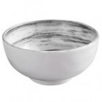 Elite Global Solutions D4238R Van Gogh Black 14 oz. Round Melamine Bowl - 6/Case