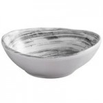 Elite Global Solutions D4238R Van Gogh Black 14 oz. Round Melamine Bowl - 6/Case