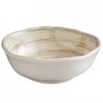 Elite Global Solutions D4238R Van Gogh Black 14 oz. Round Melamine Bowl - 6/Case