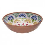 APS Arabesque 23.7 oz. Multicolored Round Melamine Bowl - 12/Case