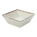 American Metalcraft AWMSQ117 Endurance 228 oz. Square Melamine Serving Bowl - Antique White American Metalcraft AWMSQ117 Endurance 228 oz. Square Melamine Serving Bowl - Antique White