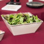 American Metalcraft AWMSQ117 Endurance 228 oz. Square Melamine Serving Bowl - Antique White American Metalcraft AWMSQ117 Endurance 228 oz. Square Melamine Serving Bowl - Antique White