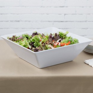 GET ML-250-W 20.4 Qt. White Siciliano Square Bowl