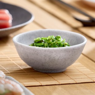 Acopa Cavern 4 oz. Light Gray Round Melamine Bowl - 24/Case