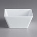 Acopa Rittenhouse 112 oz. Square White Melamine Bowl - 12/Case