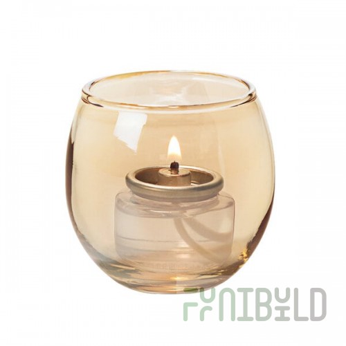 Hollowick 5119G Small Gold Glass Bubble Tealight Lamp
