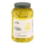 Hometown Provisions Mild Banana Pepper Rings 1 Gallon - 4/Case Hometown Provisions Mild Banana Pepper Rings 1 Gallon - 4/Case