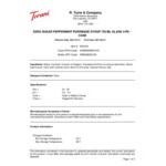 Torani Puremade Sugar-Free Peppermint Flavoring Syrup 750 mL - 4/Case Torani Puremade Sugar-Free Peppermint Flavoring Syrup 750 mL - 4/Case
