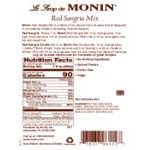 Monin Premium Red Sangria Mix 1 Liter - 4/Case