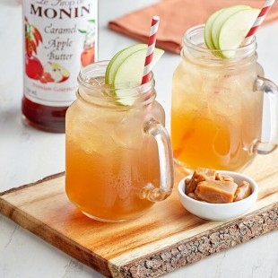 Monin Premium Caramel Apple Butter Flavoring Syrup 750 mL