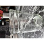 Choice 16 oz. Pint Wide Mouth Canning / Mason Jar with Silver Metal Lid and Band - 12/Case