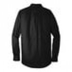 Port Authority W100 Unisex Customizable Deep Black Long Sleeve Carefree Poplin Dress Shirt with Stain Release - M