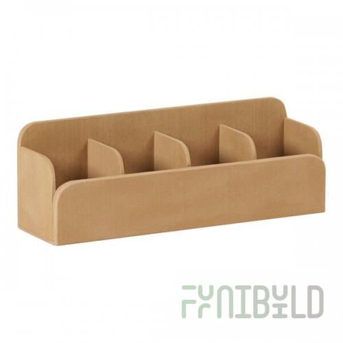 Cal-Mil Renew Faux Wood 4-Compartment Condiment Organizer