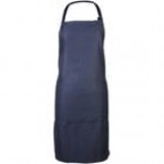 Mercer Culinary M61110NB Genesis® Navy Blue Poly-Cotton Bib Apron with Adjustable Neck and 1 Pocket - 33 Mercer Culinary M61110NB Genesis® Navy Blue Poly-Cotton Bib Apron with Adjustable Neck and 1 Pocket - 33