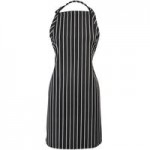 Mercer Culinary M61110NB Genesis® Navy Blue Poly-Cotton Bib Apron with Adjustable Neck and 1 Pocket - 33 Mercer Culinary M61110NB Genesis® Navy Blue Poly-Cotton Bib Apron with Adjustable Neck and 1 Pocket - 33