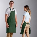 Choice Hunter Green Waist Apron with Black Webbing and 3 Pockets - 12 Choice Hunter Green Waist Apron with Black Webbing and 3 Pockets - 12