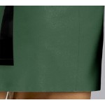 Choice Hunter Green Waist Apron with Black Webbing and 3 Pockets - 12 Choice Hunter Green Waist Apron with Black Webbing and 3 Pockets - 12