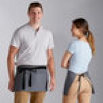 Choice Hunter Green Waist Apron with Black Webbing and 3 Pockets - 12 Choice Hunter Green Waist Apron with Black Webbing and 3 Pockets - 12