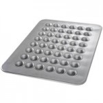 Chicago Metallic 45245 24 Cup 2.1 oz. Glazed Aluminized Steel Mini Muffin Pan - 12 7/8