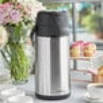 Acopa 2.5 Liter Stainless Steel Lined Airpot with Push Button