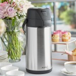 Acopa 2.5 Liter Stainless Steel Lined Airpot with Push Button