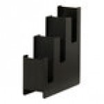 Cal-Mil Classic Black Plastic 3-Tier Cup / Lid Organizer 23187-13 Cal-Mil Classic Black Plastic 3-Tier Cup / Lid Organizer 23187-13