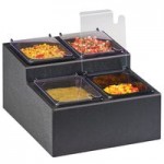 Cal-Mil Classic Black Plastic 3-Tier Cup / Lid Organizer 23187-13 Cal-Mil Classic Black Plastic 3-Tier Cup / Lid Organizer 23187-13