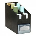 Cal-Mil Classic Black Plastic 3-Tier Cup / Lid Organizer 23187-13 Cal-Mil Classic Black Plastic 3-Tier Cup / Lid Organizer 23187-13