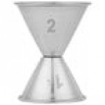 American Metalcraft J263 1.25 oz. & 2 oz. Stainless Steel Jigger