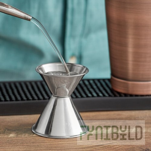 Acopa 1 oz. & 1.5 oz. Stainless Steel Classic Jigger