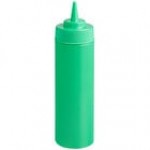 Choice 12 oz. Yellow Wide Mouth Squeeze Bottle - 6/Pack