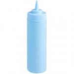 Choice 12 oz. Yellow Wide Mouth Squeeze Bottle - 6/Pack