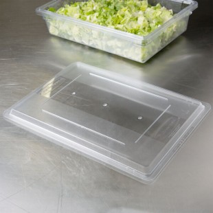 Rubbermaid® FG330200CLR Clear Polycarbonate Food Storage Box Lid - 26 Rubbermaid® FG330200CLR Clear Polycarbonate Food Storage Box Lid - 26