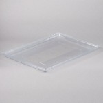 Rubbermaid® FG330200CLR Clear Polycarbonate Food Storage Box Lid - 26