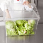 Rubbermaid® FG330200CLR Clear Polycarbonate Food Storage Box Lid - 26