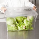 Rubbermaid® FG330200CLR Clear Polycarbonate Food Storage Box Lid - 26