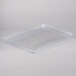Rubbermaid® FG330200CLR Clear Polycarbonate Food Storage Box Lid - 26