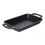 GET Heiss 16 oz. Black Cast Aluminum Mini Oval Server SKOV-16-ABK