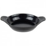 GET Heiss 16 oz. Black Cast Aluminum Mini Oval Server SKOV-16-ABK