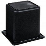 Carlisle CM110503 Coldmaster 1/6 Size Black High Capacity Cold ABS Plastic Food Pan - 6 Carlisle CM110503 Coldmaster 1/6 Size Black High Capacity Cold ABS Plastic Food Pan - 6