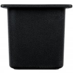Carlisle CM110503 Coldmaster 1/6 Size Black High Capacity Cold ABS Plastic Food Pan - 6 Carlisle CM110503 Coldmaster 1/6 Size Black High Capacity Cold ABS Plastic Food Pan - 6