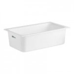 Carlisle CM110503 Coldmaster 1/6 Size Black High Capacity Cold ABS Plastic Food Pan - 6 Carlisle CM110503 Coldmaster 1/6 Size Black High Capacity Cold ABS Plastic Food Pan - 6
