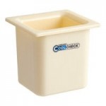 Carlisle CM110503 Coldmaster 1/6 Size Black High Capacity Cold ABS Plastic Food Pan - 6 Carlisle CM110503 Coldmaster 1/6 Size Black High Capacity Cold ABS Plastic Food Pan - 6