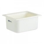 Carlisle CM110503 Coldmaster 1/6 Size Black High Capacity Cold ABS Plastic Food Pan - 6 Carlisle CM110503 Coldmaster 1/6 Size Black High Capacity Cold ABS Plastic Food Pan - 6