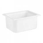 Carlisle CM110503 Coldmaster 1/6 Size Black High Capacity Cold ABS Plastic Food Pan - 6 Carlisle CM110503 Coldmaster 1/6 Size Black High Capacity Cold ABS Plastic Food Pan - 6